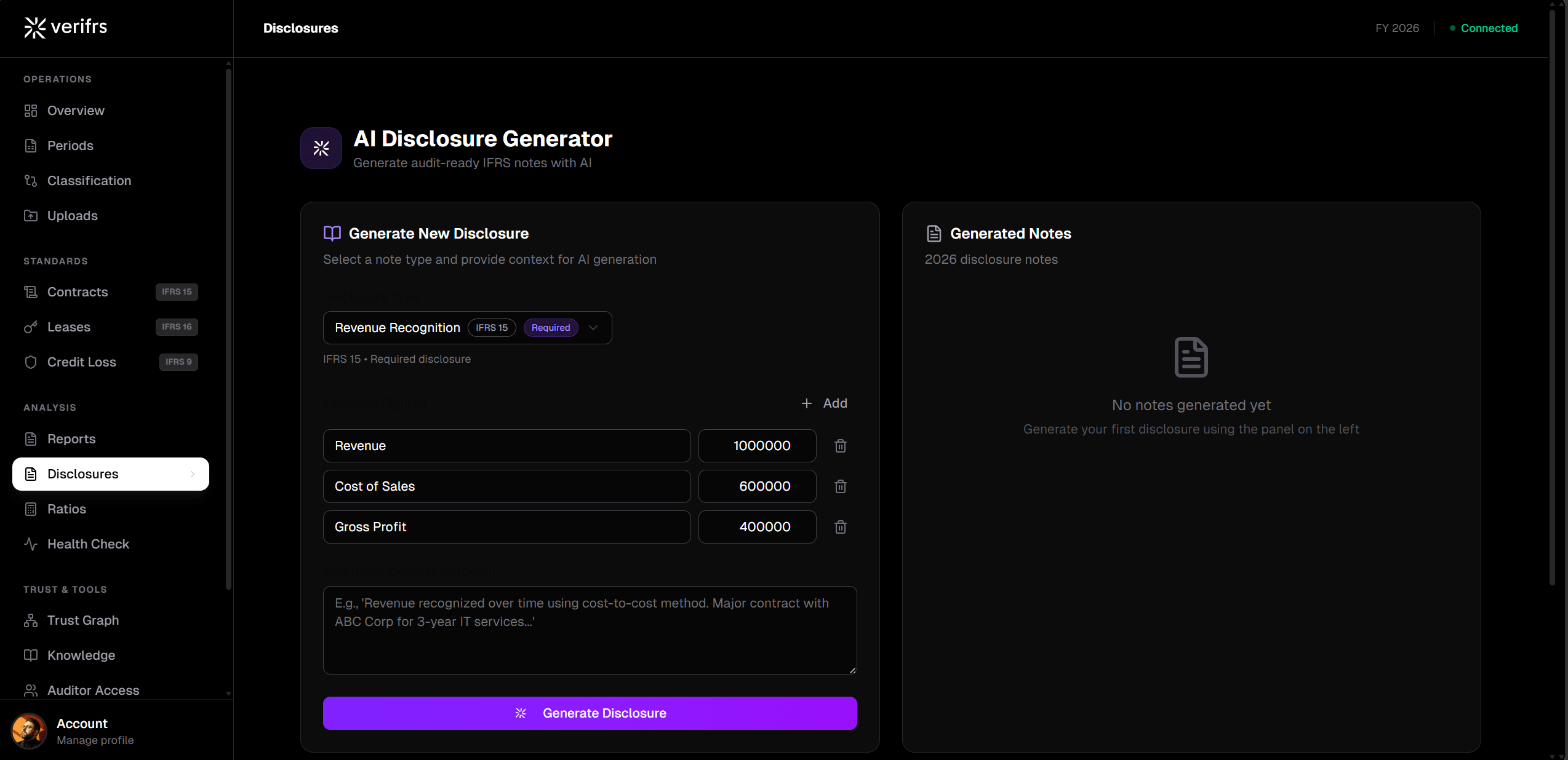 Automated Disclosure Notes